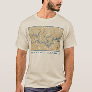 Diseño de la camiseta del lago smith