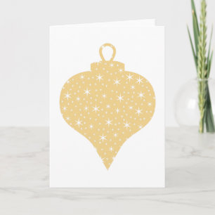 Diseño de la chuchería del navidad del color oro