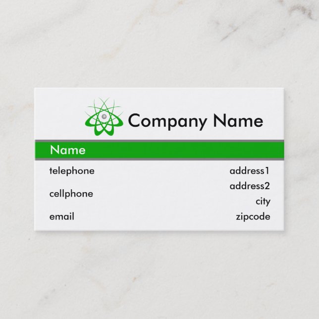 Diseño de la ciencia y de la tarjeta de visita de (Anverso)