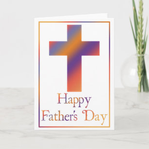 Diseño de la Cruz Cristiana 4 Tarjeta Feliz Día de