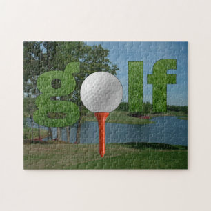 Diseño de la diversión del rompecabezas del golf