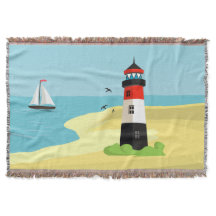 Diseño de la escena del faro Lanzar una manta