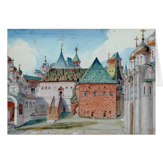 Diseño de la etapa para la ópera de Mussorgsky (Anverso (Horizontal))