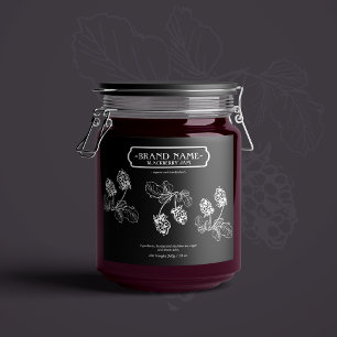 Diseño de la etiqueta de Jam Jar de Blackberry