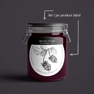 Diseño de la etiqueta de Jam Jar de Blackberry
