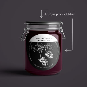 Diseño de la etiqueta de Jam Jar de Blackberry