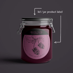 Diseño de la etiqueta de Jam Jar de Blackberry