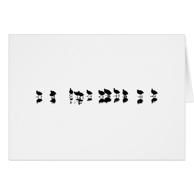 Diseño de la focha - negro en blanco (Anverso (Horizontal))