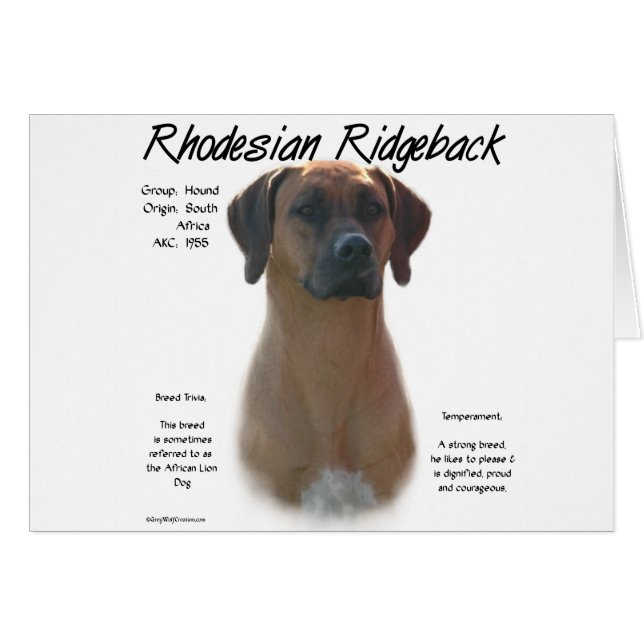 Diseño de la historia de Ridgeback en Rodesia (Anverso (Horizontal))