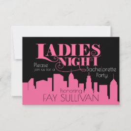 Diseño de la invitación del fiesta de Bachelorette