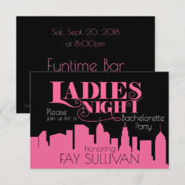 Diseño de la invitación del fiesta de Bachelorette