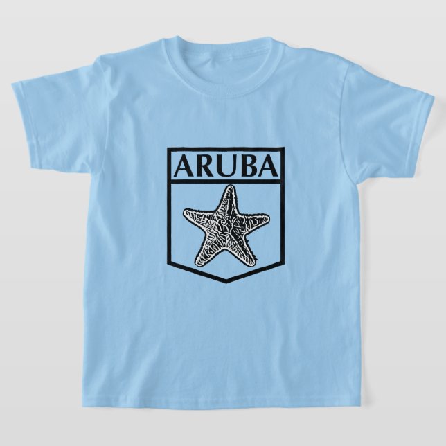Diseño de la isla de Aruba - Camiseta básica para  (Distribución)