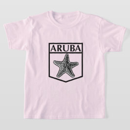 Diseño de la isla de Aruba - Camiseta básica para 
