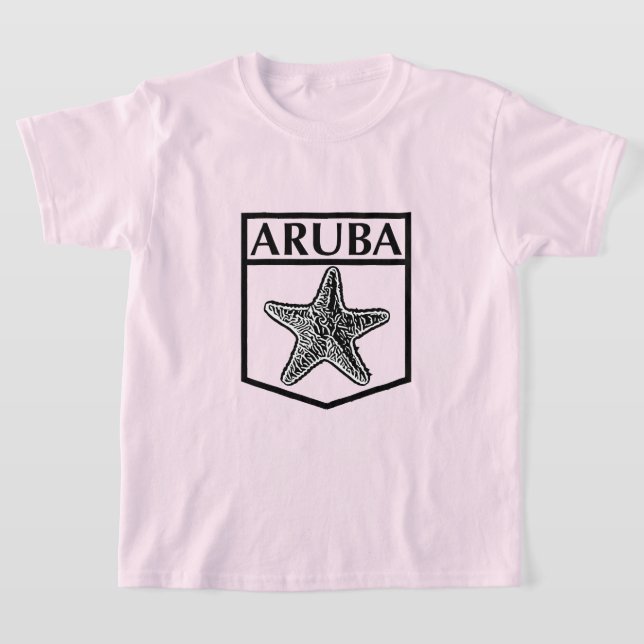 Diseño de la isla de Aruba - Camiseta básica para  (Distribución)