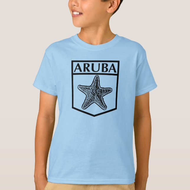 Diseño de la isla de Aruba - Camiseta básica para  (Anverso)