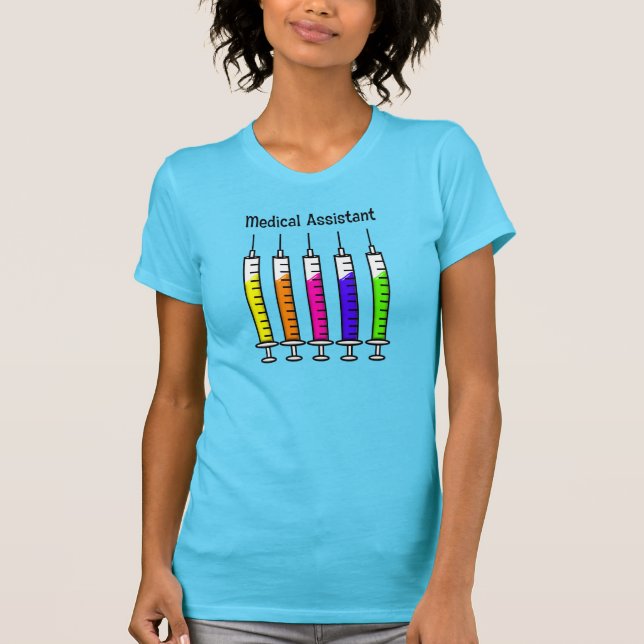 Diseño de la jeringuilla de las camisetas del (Anverso)