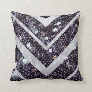 Diseño de la lentejuela de la almohada de Chevron