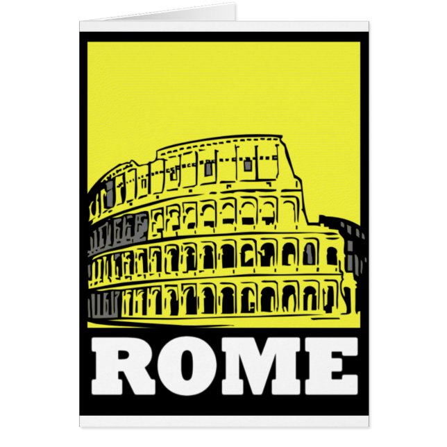 Diseño de la postal de Roma (Frente)