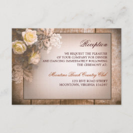 diseño de la recepción de bodas de rosas vintage