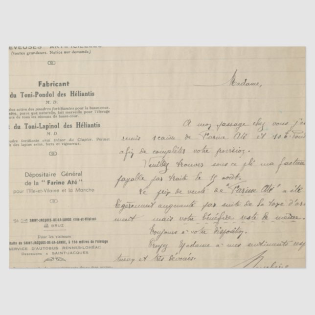 Diseño de la serie de papel antiguo Ephemera 19 (Anverso)