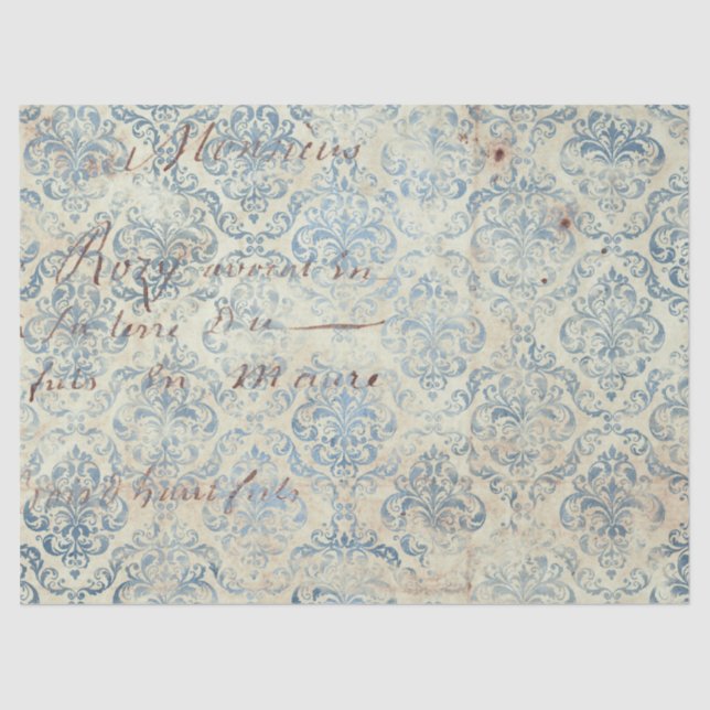 Diseño de la serie de papel azul Ephemera 16 (Anverso)