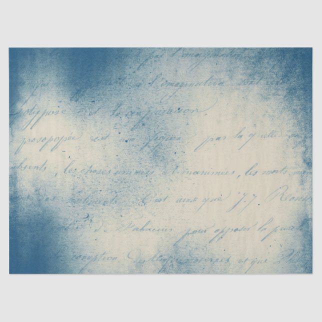 Diseño de la serie de papel azul Ephemera 18 (Anverso)