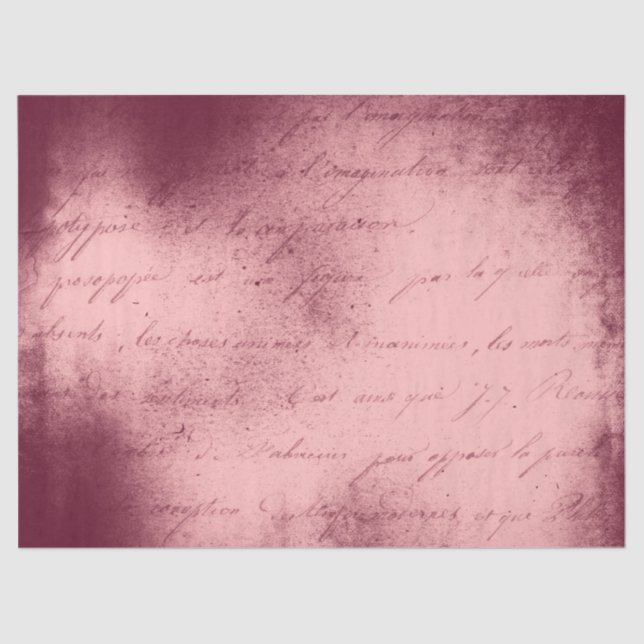 Diseño de la serie de papel Ephemera Burgundy 4 (Anverso)