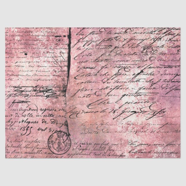 Diseño de la serie de papel rosa Ephemera 16 (Anverso)