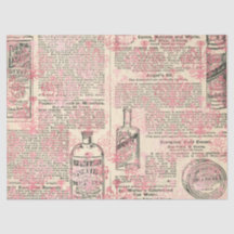 Diseño de la serie de papel rosa Ephemera 20