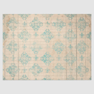 Diseño de la serie de papel turquesa Ephemera 15