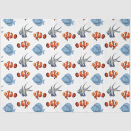 Diseño de la serie de vida marina 4 Papel de tono