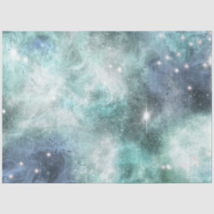 Diseño de la Serie Galaxia Azul Papel de Seda 10