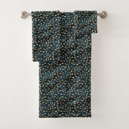 Diseño de la serie Leopardo Azul y Dorado 1