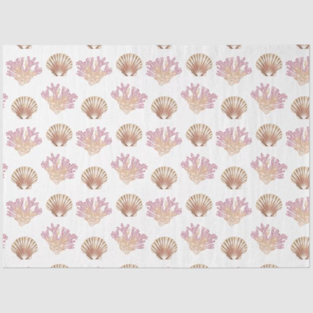 Diseño de la serie Marine Life 12 Papel de tejidos (Anverso)