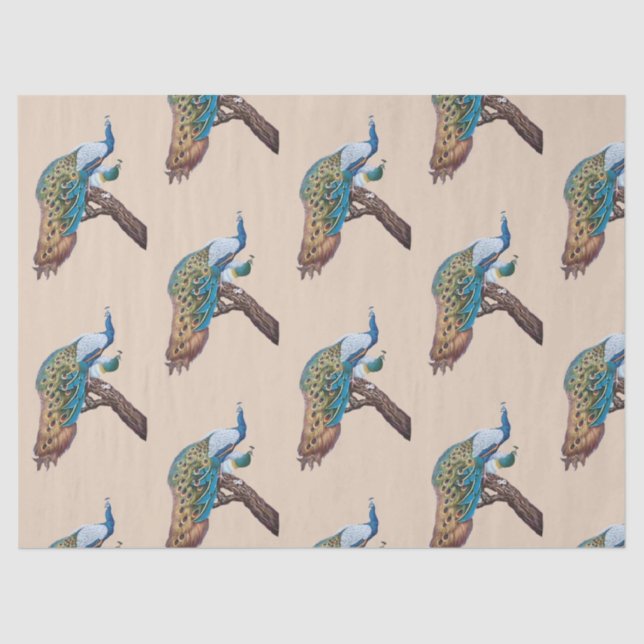 Diseño de la serie Peacock 9 Papel de tono marrón (Anverso)