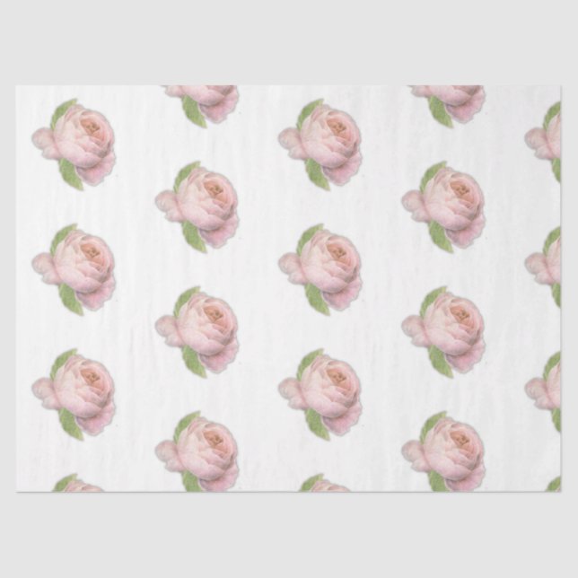 Diseño de la serie Rosa romántica 18 Papel de teji (Anverso)