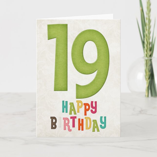 Diseño de la tarjeta de cumpleaños feliz 3 (Anverso)