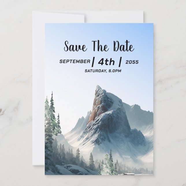 Diseño de la tarjeta de invitación de la boda navi (Reverso)