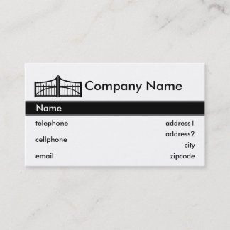 Diseño de la tarjeta de visita de la puerta