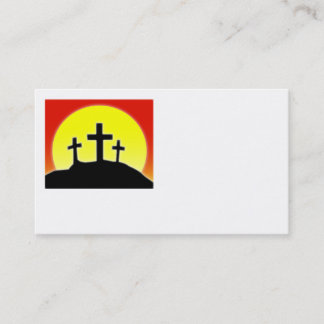 Diseño de la tarjeta de visita de tres cruces