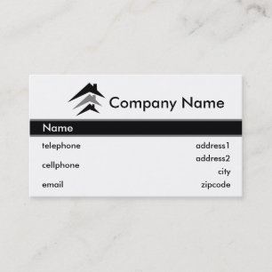 Diseño de la tarjeta de visita del edificio o de