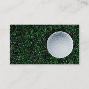 Diseño de la tarjeta de visita del golf
