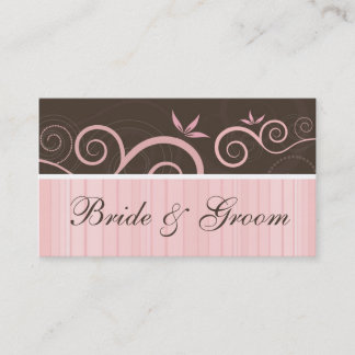 Diseño de la tarjeta de visita del salón de novia