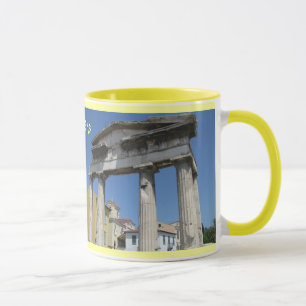 Diseño de la taza de Atenas Grecia