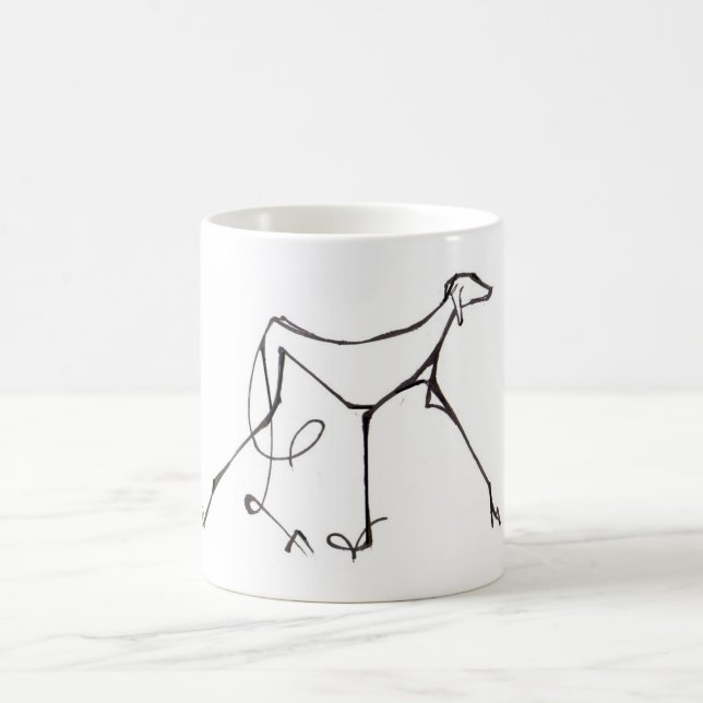 Diseño de la taza de Azawakh de David Moore (Centro)