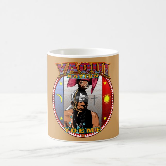 Diseño de la taza de café de Yoeme de la nación de (Centro)