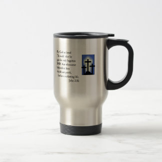 Diseño de la taza del viaje del verso de la biblia