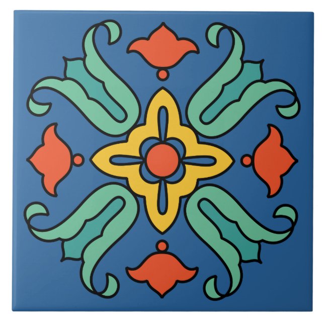 Diseño de la teja de la isla de Catalina del (Frente)
