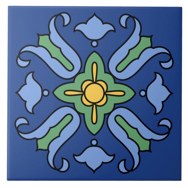 Diseño de la teja de la isla de Catalina del (Frente)