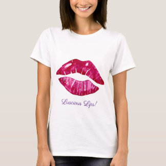 Diseño de labios suculentos para camiseta de mujer